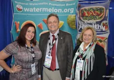 Juliemar Rosado, Mark Arney and Cece Krumrine with the National Watermelon Promotion Board.