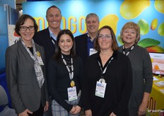 All smiles in the booth of the National Mango Board.
