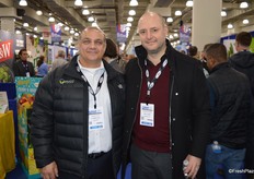 Danny Elias and Steve Zaccardi with Mucci Farms are walking the floor.