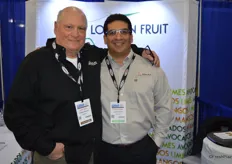 Dana Taback with Joseph Fierman & Son and Mario Cardenas with London Fruit at the London booth.