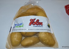 One of Volm's latest innovations; a plastic-free mesh bag that's for 96 percent made out of sugar cane.