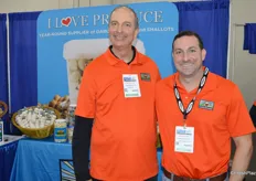 Jim Provost and Eric Frasse with I Love Produce.