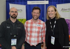 Jonathan Charlton, Bill Ellwood and Allison Bennett with Albert's Fresh Produce.