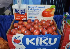 Rice Fruit Company had many different apple varieties on display with one of them being Kiku.