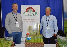 Michael Stewart and Andy Garcia III with Altar Produce.