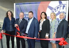 Ribbon cutting ceremony and a few words from Jim Prevor who opens the New York Produce Show.