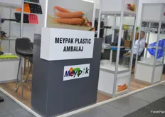 Yhe Meypak stand, they showcased a variety of packaging.