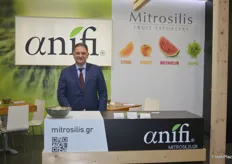 Christos Mitrosolis of Mitrosilis S.A.; they mainly export kiwis and recently upgraded their sorting machine equipment.