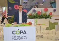 Marko Arsenovic, Sales Manager for Copa, who deal in Pannonian apples.