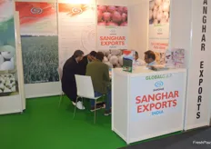 The Saghar Exports stand.