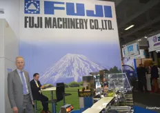 Rinze Jonkman is an account manager for Fuji Packaging, in the Benelux region. As always, Fuji had a very large stand to showcase their packing machinery.