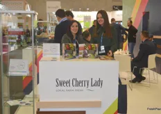 The Sweet Cherry Lade stand. They deal in sweet cherries from Serbia.