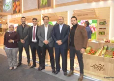 The Green Egypt staff. The Egyptian exporters deal in a wide variety of vegetables.