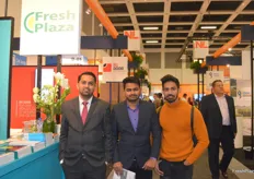 Mayur Lonkar and Shivaji Kalaskar of Phalani Fresh from India, visiting the FreshPlaza stand. They deal in processed pomegranates amongst other exotic processed fruits.