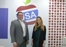 Will Callis from US Apple Export Council and Elisabeth Carranza from California Apple Commission.