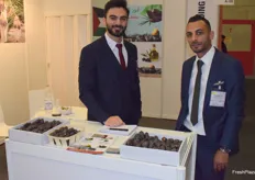 Mohanad Asmar and Mohammad Zubidat from Lamico promoting dates