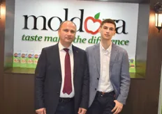 Adrian and his son. Adrian works for the Moldovan export cooperation.