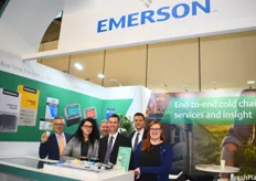 Gerd Uitdewilligen, Liza Zagrabchuk, Jan-Willem Schrijver, Matthew Neidlinger, Jan Stommel and Kelci Richardson of Emerson. On the first day of the exhibition, the company released a GO real-time 4G tracker.
