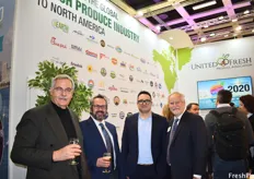Andrew Chryssogelos and Dr. Andrew Turatti of Turatti North America, President of Wonderful Citrus Zak Laffite, and Tom Stenzel, President and CEO of the United Fresh Produce Association, at the United Fresh reception.