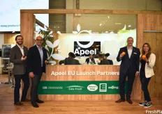 Cody Hegel, John Morais, Mike Trucker and Natalie Shuman of the Apeel team. Their EU partners helped the company launch Apeel avocados first, and now Apeel citrus, into Europe.