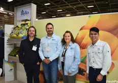 Rodrigo Pinheiro, Ulisses Brambini, Izaura Brambini and Wellington Andrade of Bello Brazilian Exotic Fruit. The company is looking to bring their fruits to European supermarket chains.