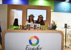 Veronica Sentillan and Gabriela Betancourt of Agrocalidad at the Ecuador Partnerland stand.