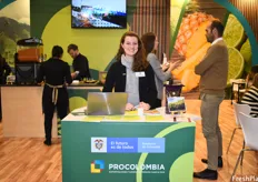Verónica Samper of ProColombia, the organization who put together the Colombian pavilion. This year, the Colombian pavilion had 10 different companies on it, with the most represented product being the physalis.