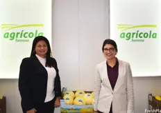 Wigma Sá and Mariana de Paiva of Agricola Famosa, a Brazilian melon producer whose signature melon is the Dino melon.