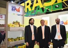 Rafael Piazzarollo, Rodrigo Lima, and Felipe Cunha of the Union of Growers of Brazilian Papaya (UGBP). The Union released a new marketing strategy at Fruit Logistica this year to help teach consumers how to eat papaya, to increase consumption and demand in Europe.