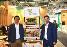 Juan Pablo Ramírez Cardenas and Pedro Pablo Diaz Pérez of Jardin Exotics. The company’s logo is representative of their commitment to sustainability and equitability.