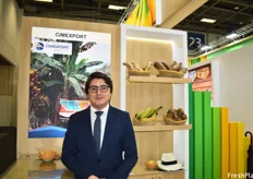Camilo J. Gomez of Cimexport, a producer and exporter of a variety of products such as plantain, eddoes, yucca and ginger. The company’s main market is currently the U.S., but the European market is growing.