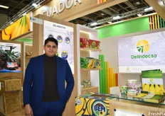 Giovanni Triviño Manobanda of Delindecsa. The company grows their bananas in Los Ríos in Ecuador and is working on expanding their access to the European market.