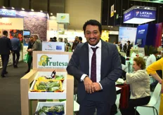 Frutesa’s Commercial Officer Luis Fernando Teo. The company was part of the Guatemalan pavilion and has been in business for 37 years. They work with sugar snaps and avocados.