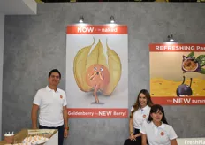 Jose Daniel Ramírez, Daniela Manjarres, and Viviana Velez Jaramillo of Ocati. Their new marketing focuses on the naked goldenberry, which makes the product more convenient and familiar for consumers.