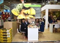 Radhika Thakrar, Jyoti Thakrar, Rodmey Thakrar, and Jai Thakrar of Jalaram Fruit, who grow and export pineapples from Costa Rica.