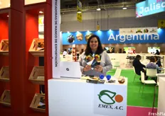 Myrna Castro, Director of Emex A.C., who are part of the Mexico pavilion.