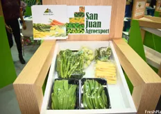 San Juan Agroexport exhibited as part of the Guatemalan pavilion and shows their Guatemala-grown vegetables.