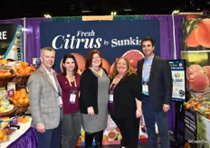 Christopher Gordon, Julie DeWolf, Kimberly Mangum, Gini Richards, and Matthew Shekoyan of Sunkist Growers, who are currently in the peak of their domestic citrus season.