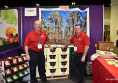 Neil Brassell and Alan Asbury of Bard Valley Date Growers. The company has recently released 100% recyclable packaging for their Arizona-grown Medjool dates.