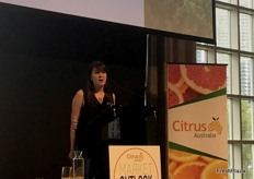 Laura McManus from supermarket Woolworths explaining to delegates ethical sourcing of labour considerations.