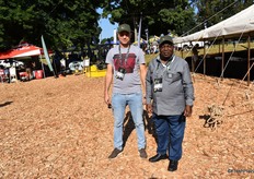 Arcenion Ferraz and Alberto Londa of the Angolan Ministry for Agriculture.