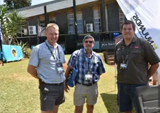 Riaan Genis, a Westfalia farm manager, Rob Morris of Nikiwe Consulting and André Lutge, also a Westfalia farm manager.