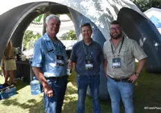 Piet Visser and Andries van Tonder of Nulandis with Jacques Landman of Agri Technovation.
