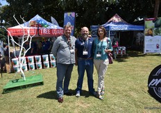 Renier Esterhuizen and Louis Olivier of Tag Consulting with Christa De La Port of Subtrop, the umbrella organisation for subtropical fruit.