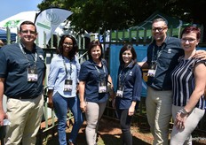 Arno de Klerk, Tumi Kgasago, Melanie Wiggill, Komal Dhoolab, Gerhard Meyer and Yolanda Meyer, all representing First National Bank.