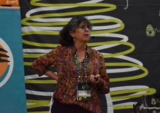 Dr Mary-Lui Arpaia of the University of California-Riverside, telling delegates the avocado is still less domesticated than other crops like apples.