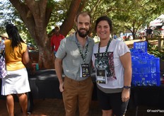 Andries Bester of Subtrop and Corlia van Schoor, nursery manager at Springfield Farm, Louis Trichardt.