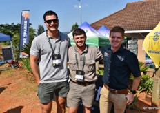 Kyle Burelli of Fairview Farm, Nelius Human of Human Boerdery and Ryan Hide of Trophy Toyota.
