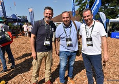 Agustín Grau Alventosa of Avocados Valencia with Rubén Blanco of Viveros Blanco in Malaga, Spain, and Pepe Frasquet of Kiko Park.