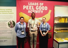 Olive Hood, Vino Rajandran and Caitlin Morris from Hort Innovation